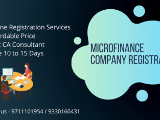 Microfinance Company Registration Online Process & Free Consultation Services